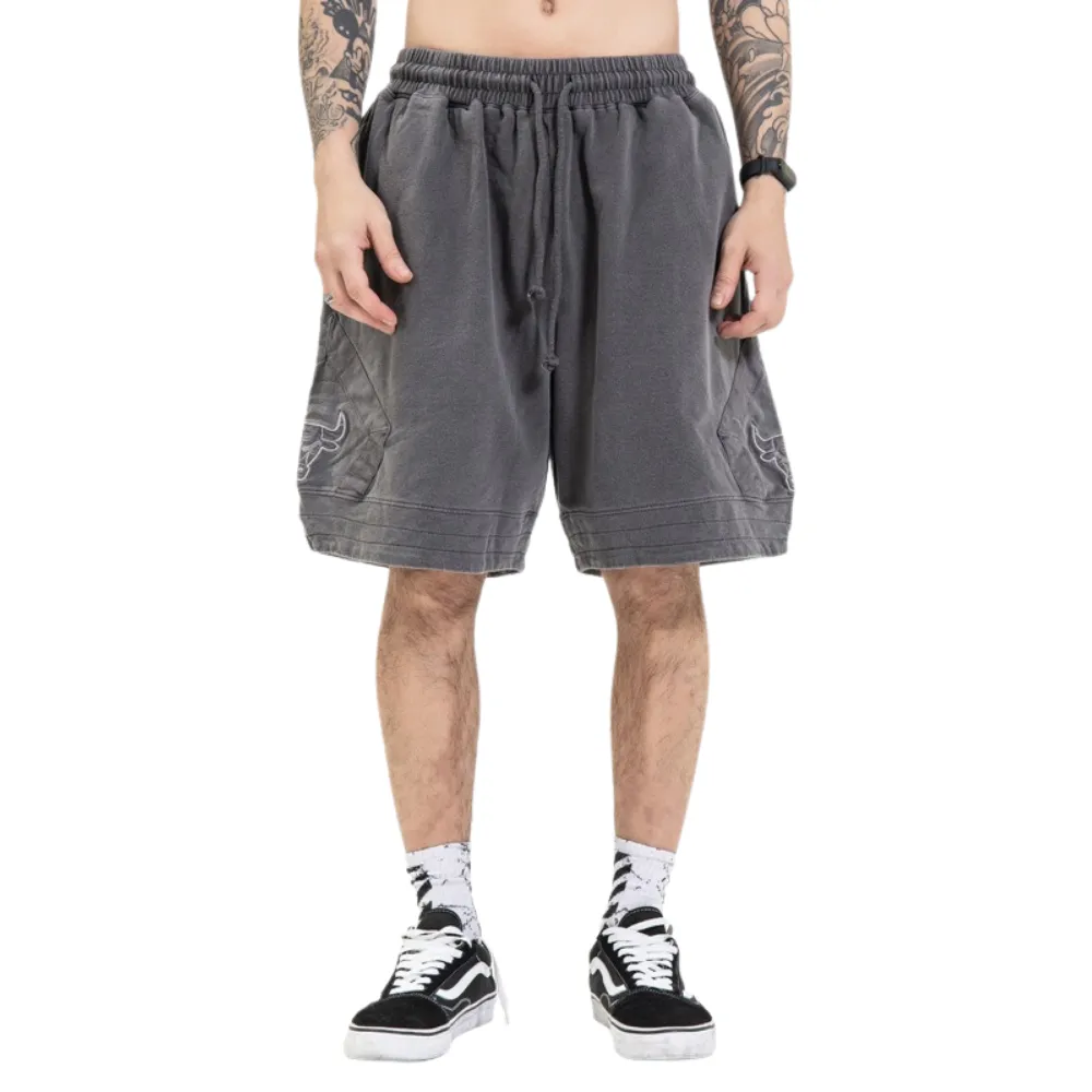 Casual Solid Color Embroidered Shorts