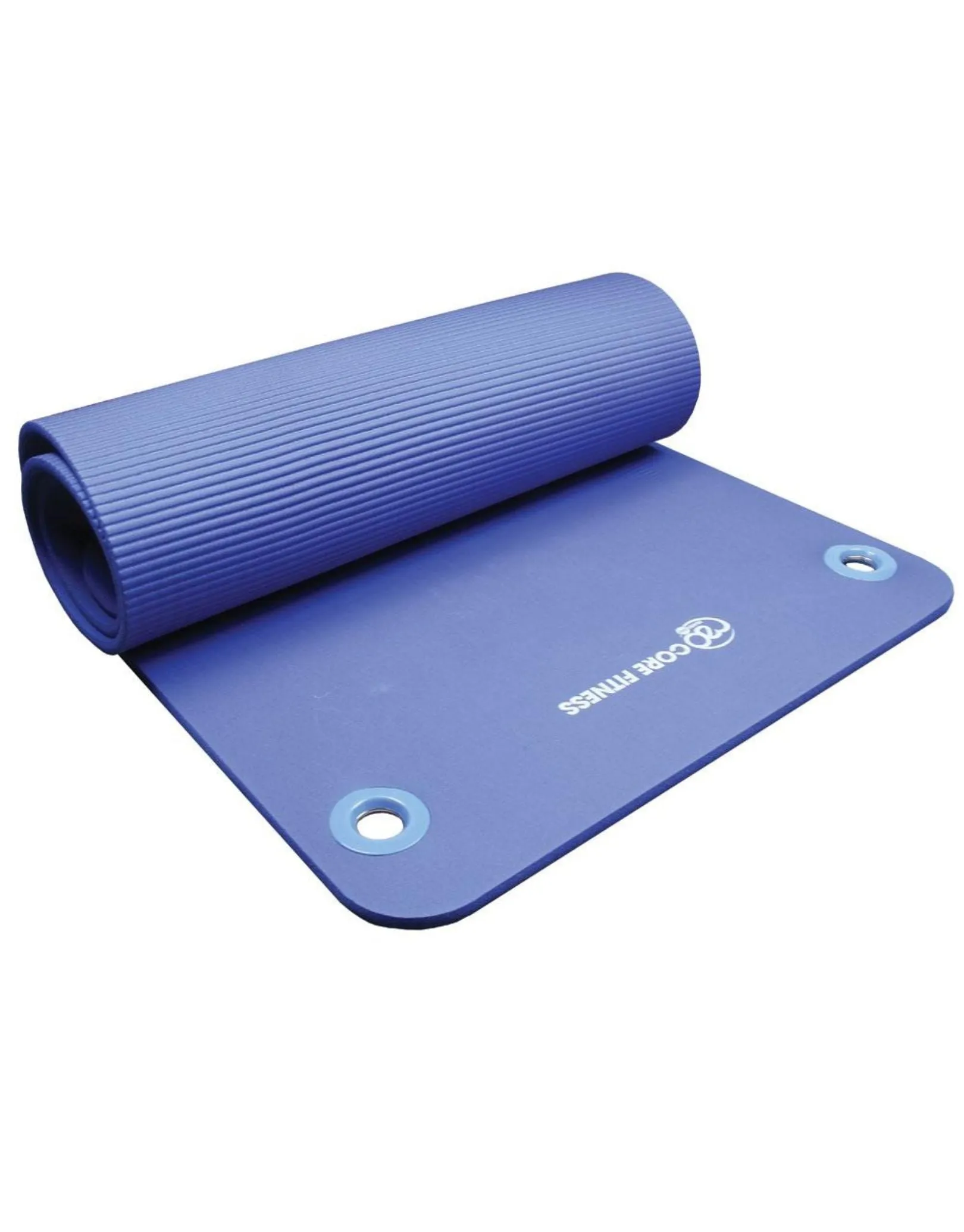 Core Fitness Mat with Eyelets in Blue 10mm
