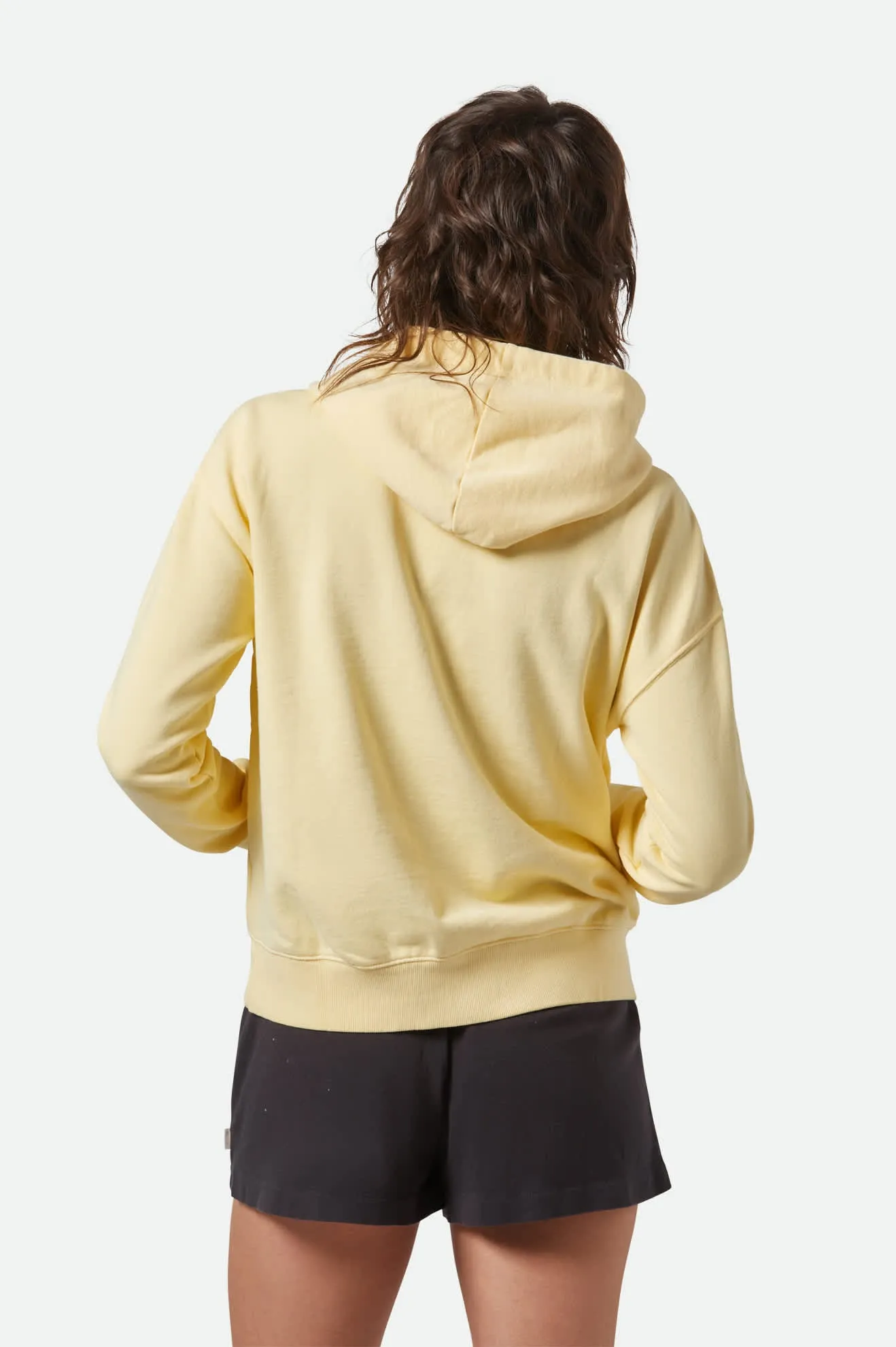Cross Loop French Terry Hoodie - Panna Cotta