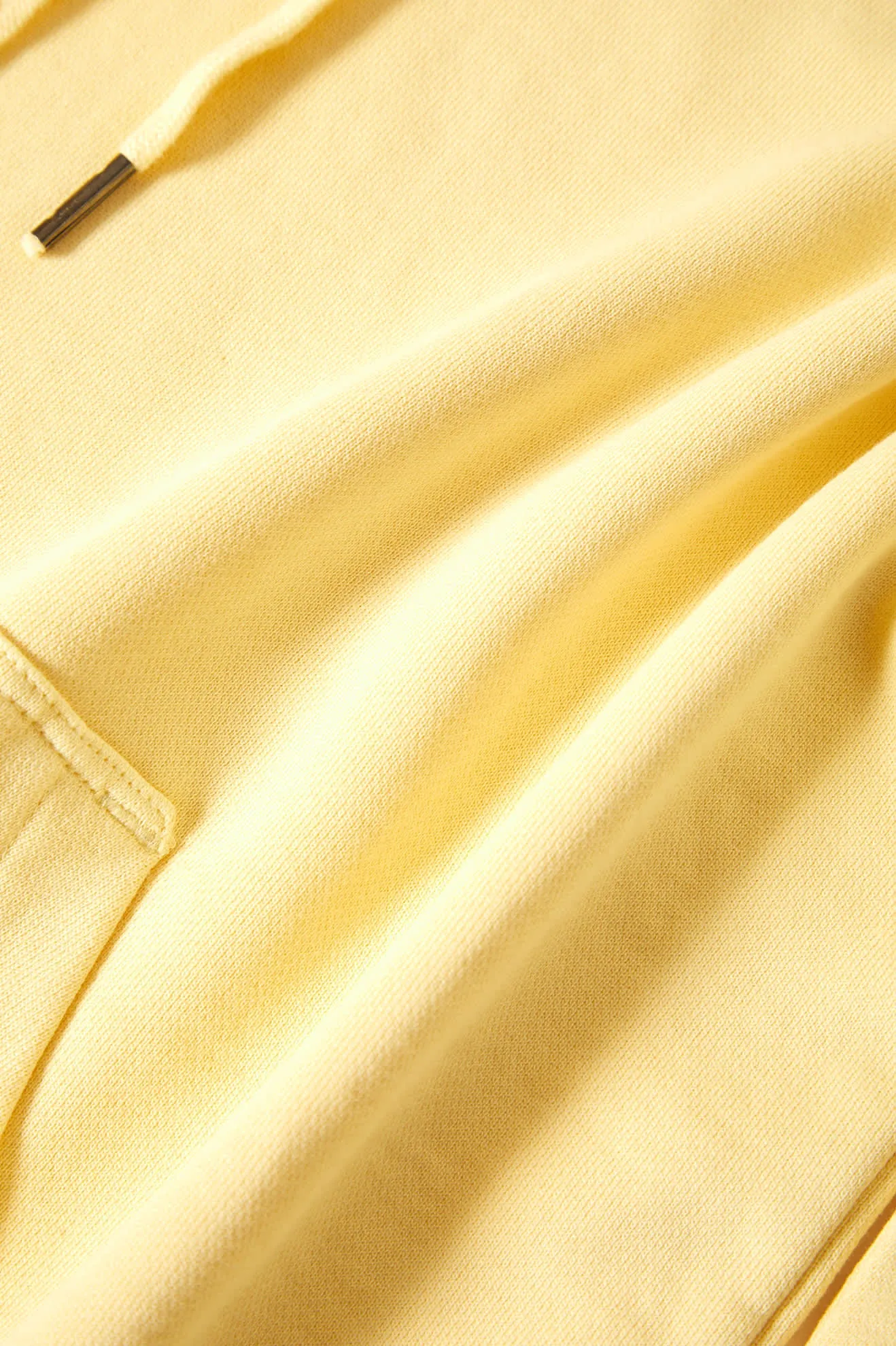 Cross Loop French Terry Hoodie - Panna Cotta