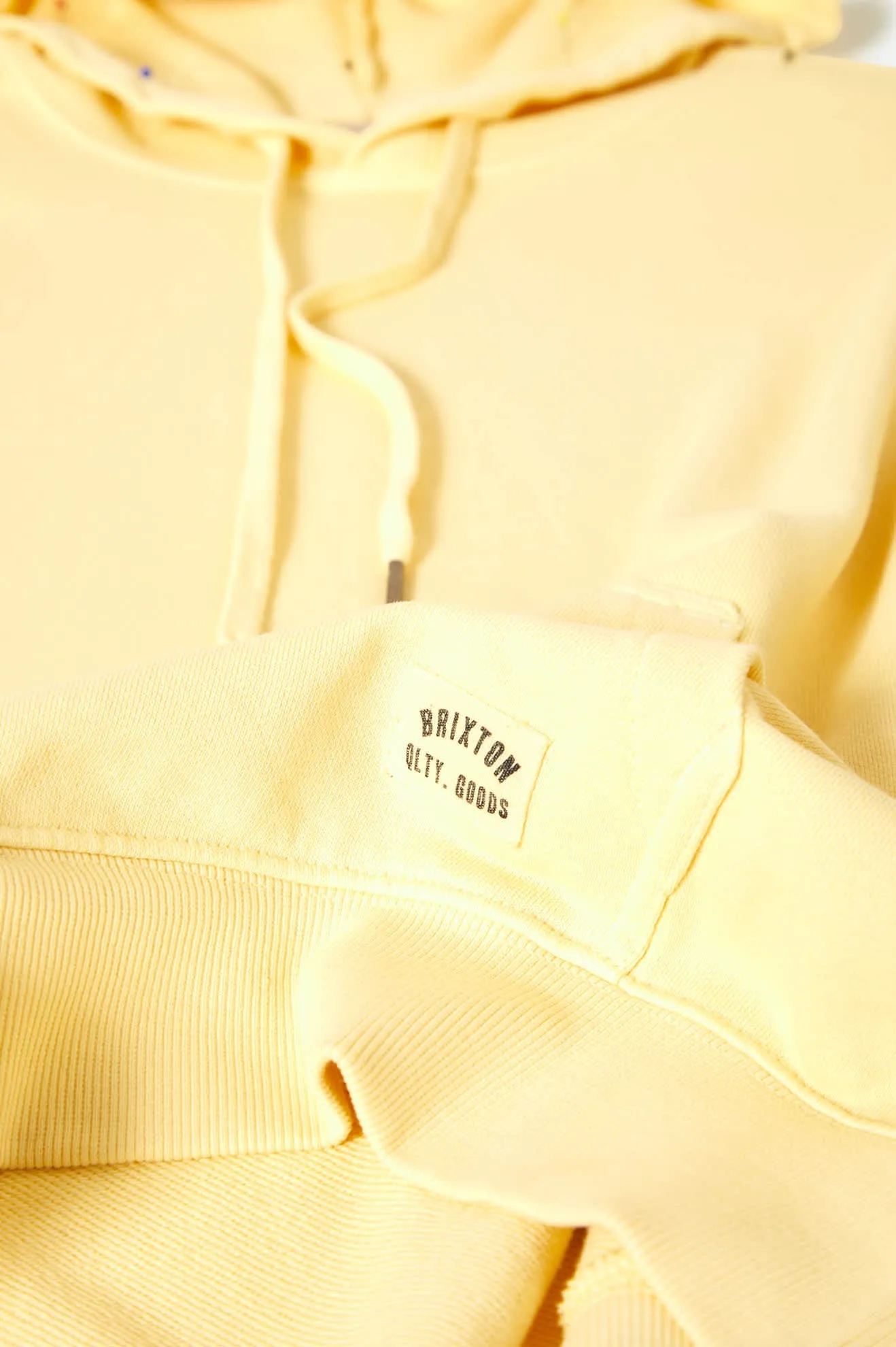 Cross Loop French Terry Hoodie - Panna Cotta
