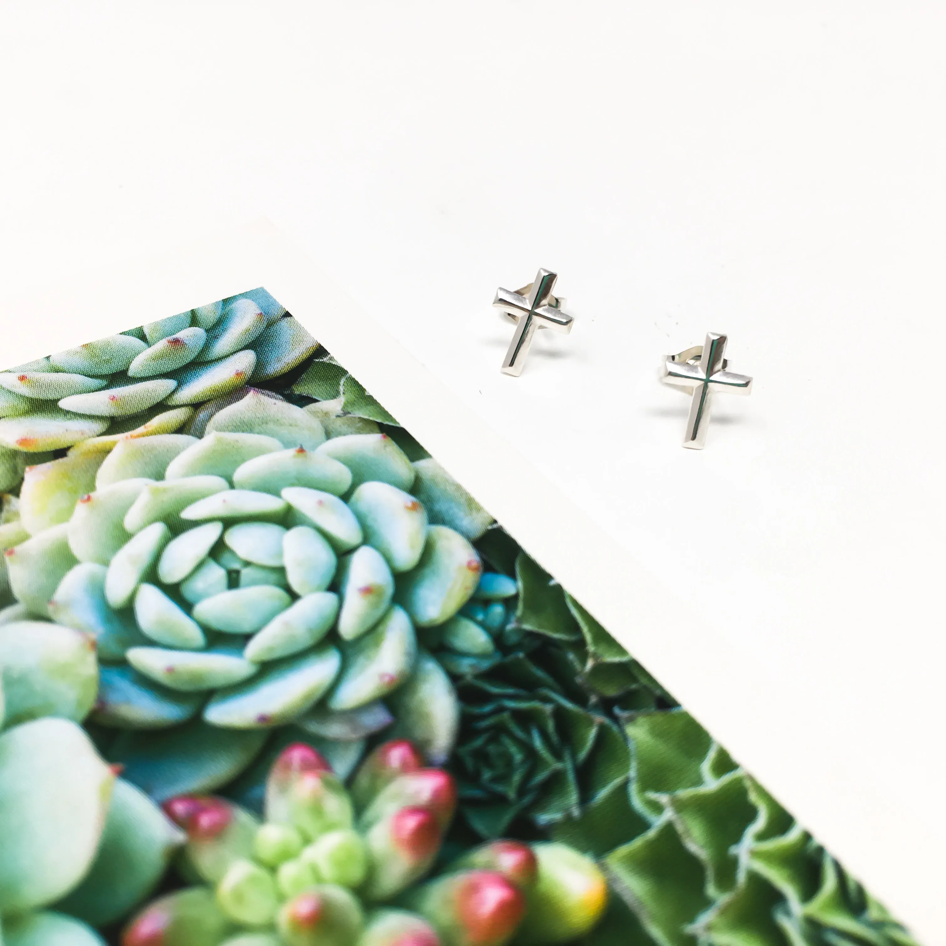 Cross Stud Earrings