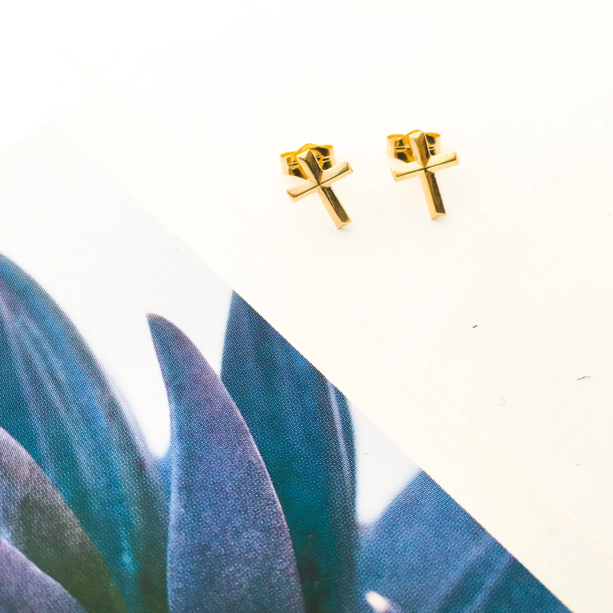 Cross Stud Earrings
