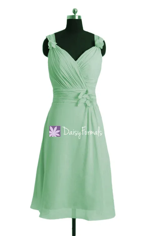 Custom Light Green Bridesmaids Dress Cheap Bridal Party Dress (BM10298)