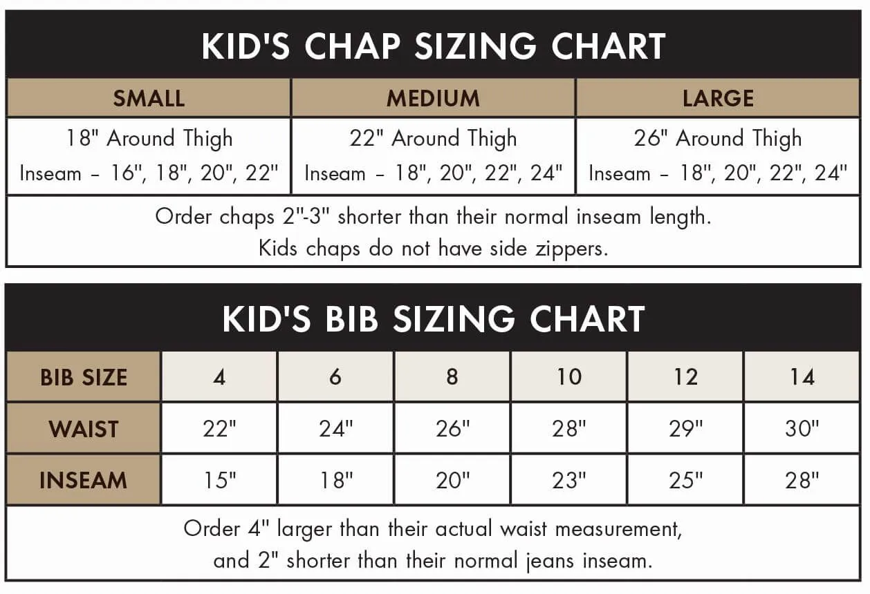 Dan's Kids Waterproof Chaps