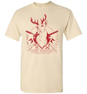 Deer Hunting Tshirt - Deer Hunters Association Bad Bones Crew T Shirt