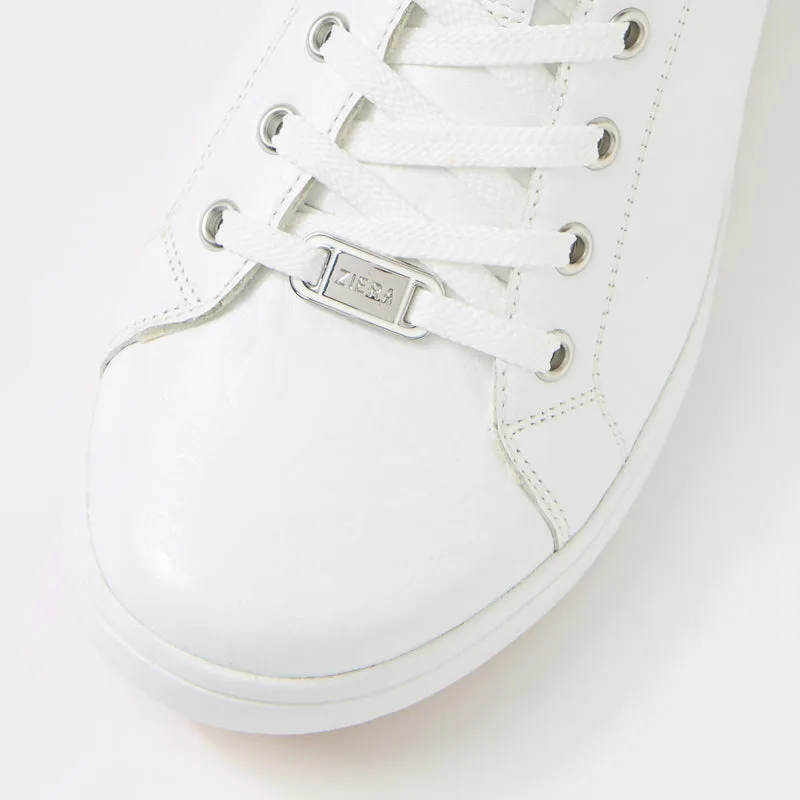 DELILAH XF - WHITE EMBOSSED LEATHER