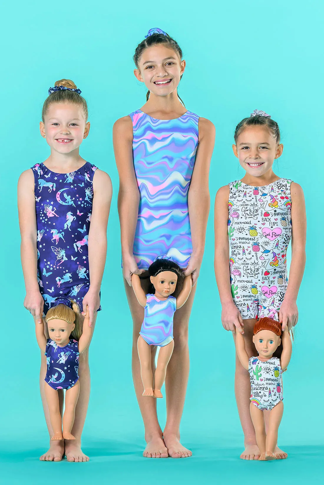 Destira Cotton Candy Doll Size Leotard