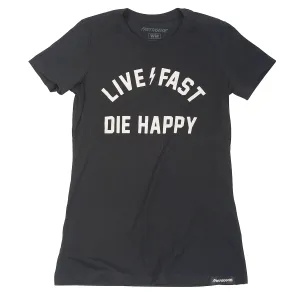 Die Happy Women's Tee - Black