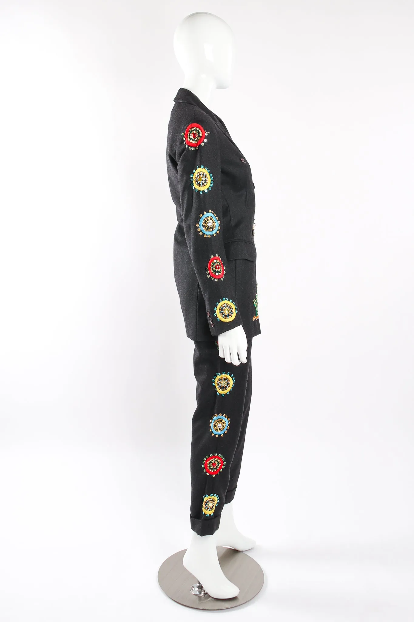 Embroidered Beaded Jacket & Pant Set