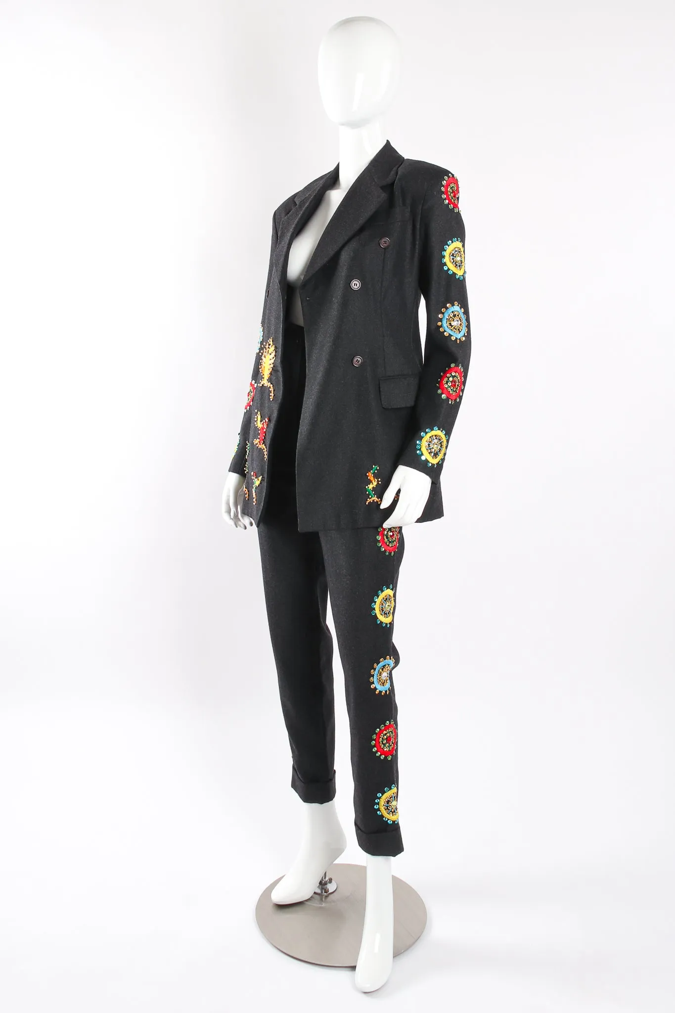 Embroidered Beaded Jacket & Pant Set