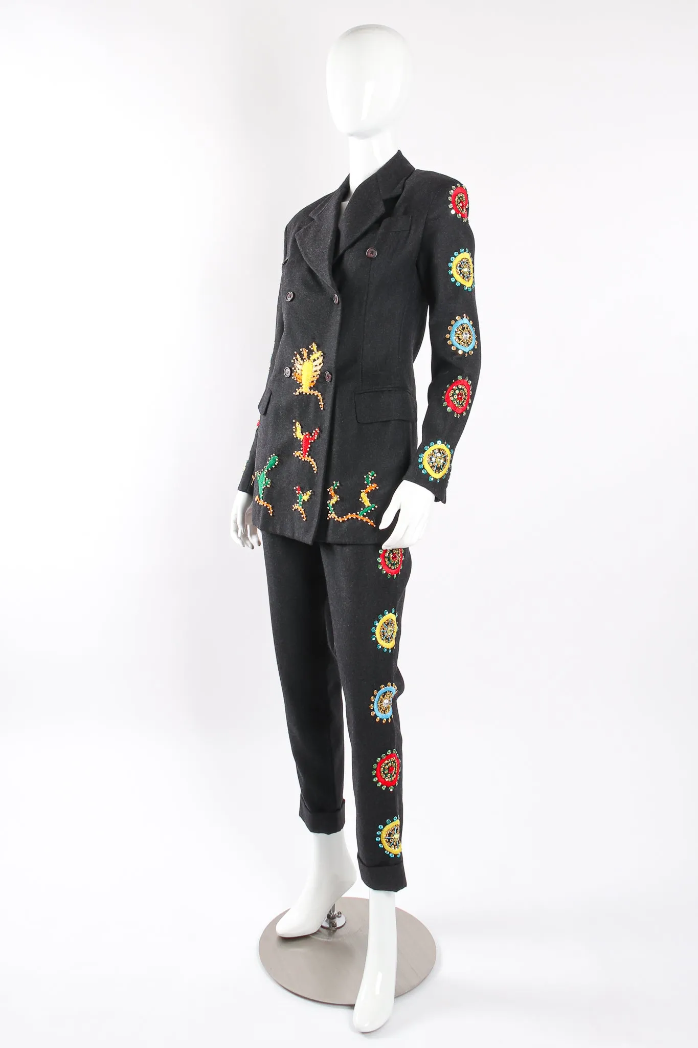 Embroidered Beaded Jacket & Pant Set