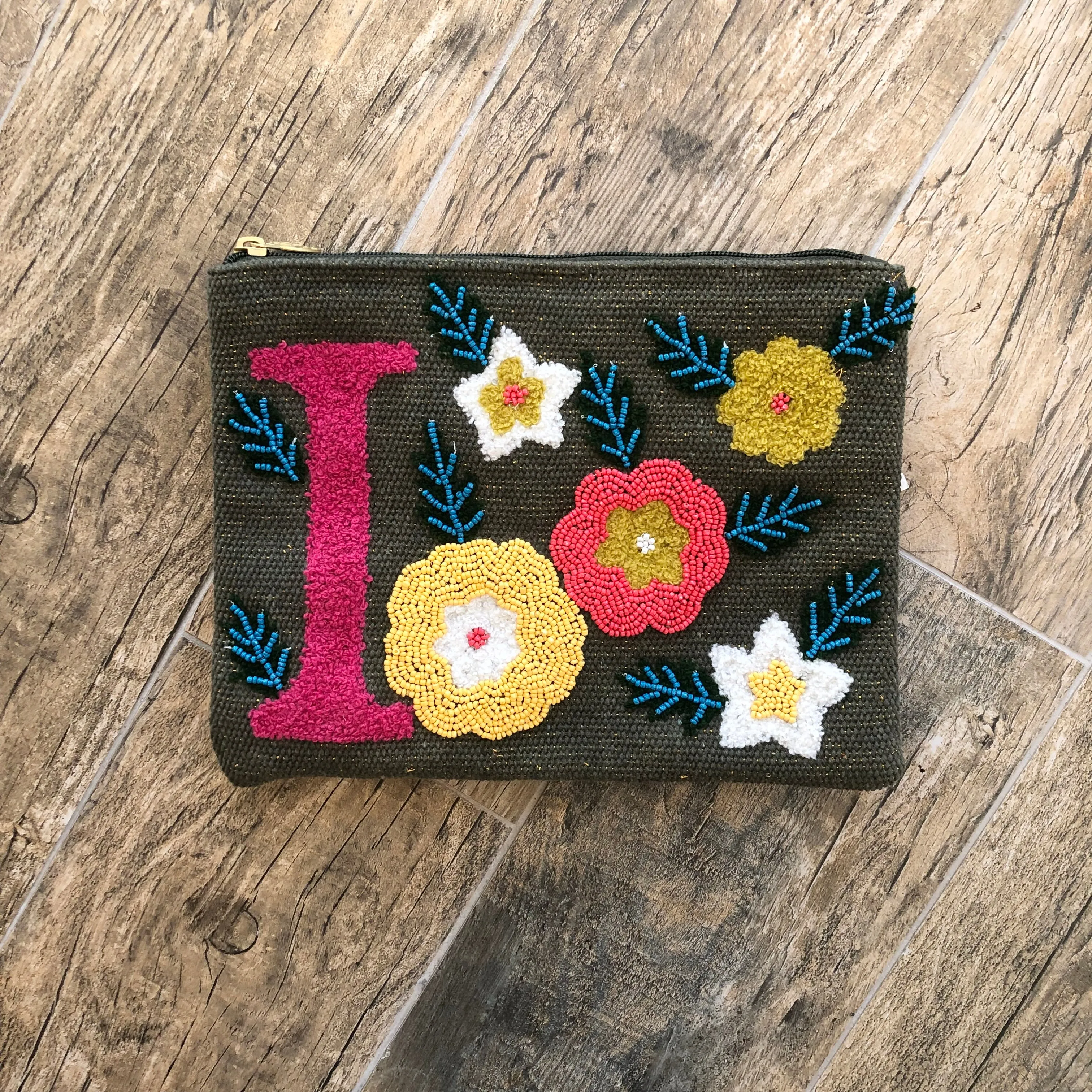 Embroidered Initial Crossbody FINAL SALE
