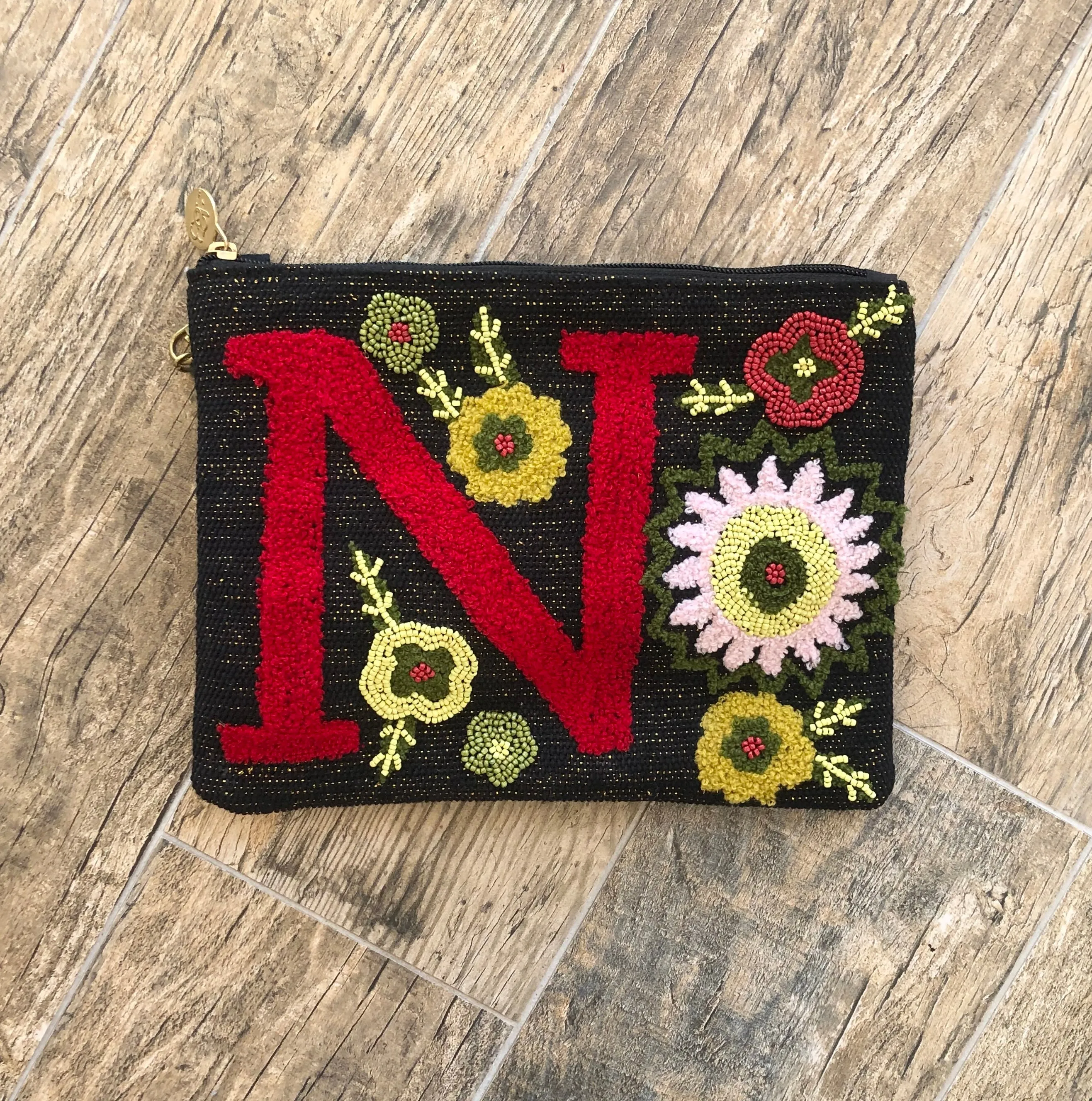Embroidered Initial Crossbody FINAL SALE