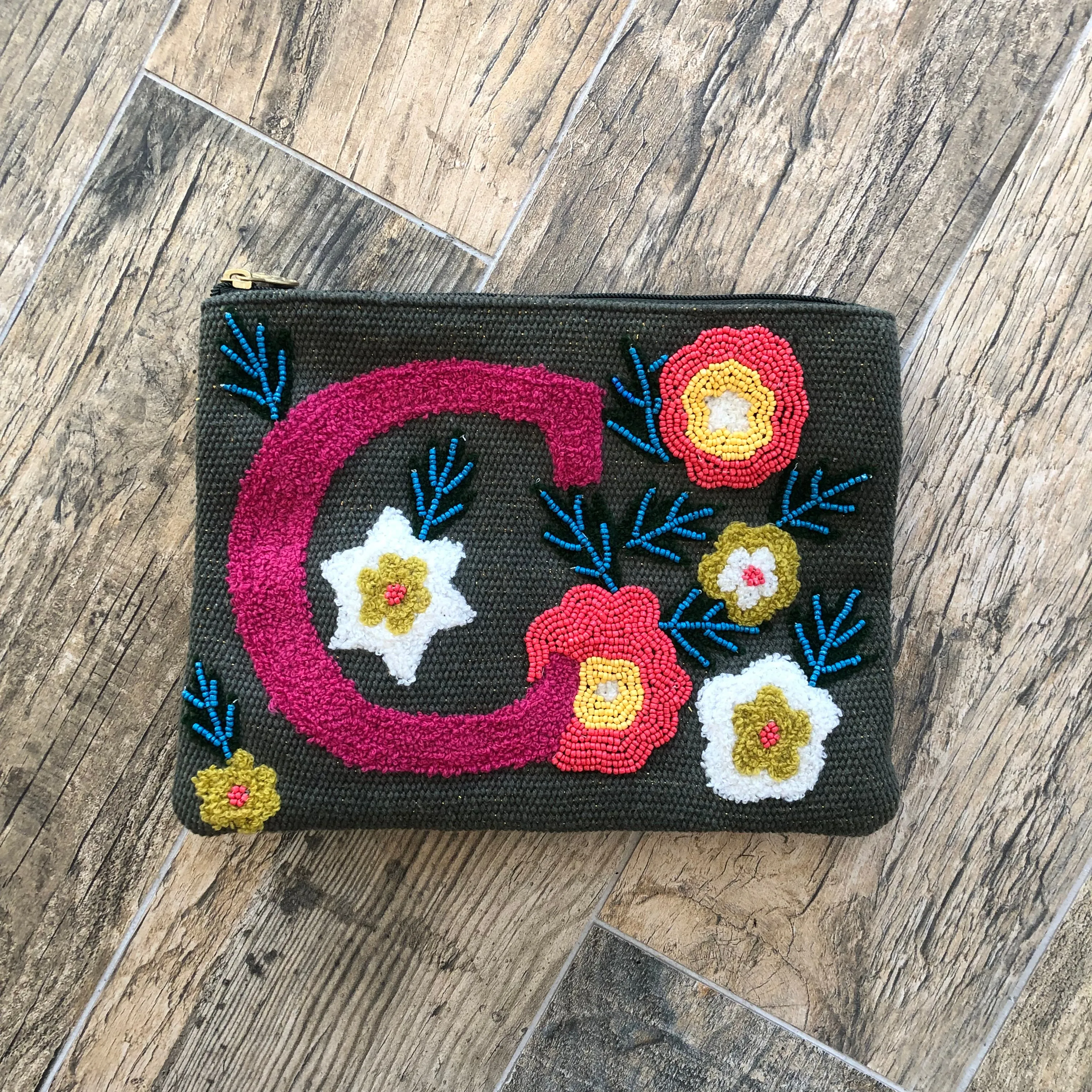 Embroidered Initial Crossbody FINAL SALE