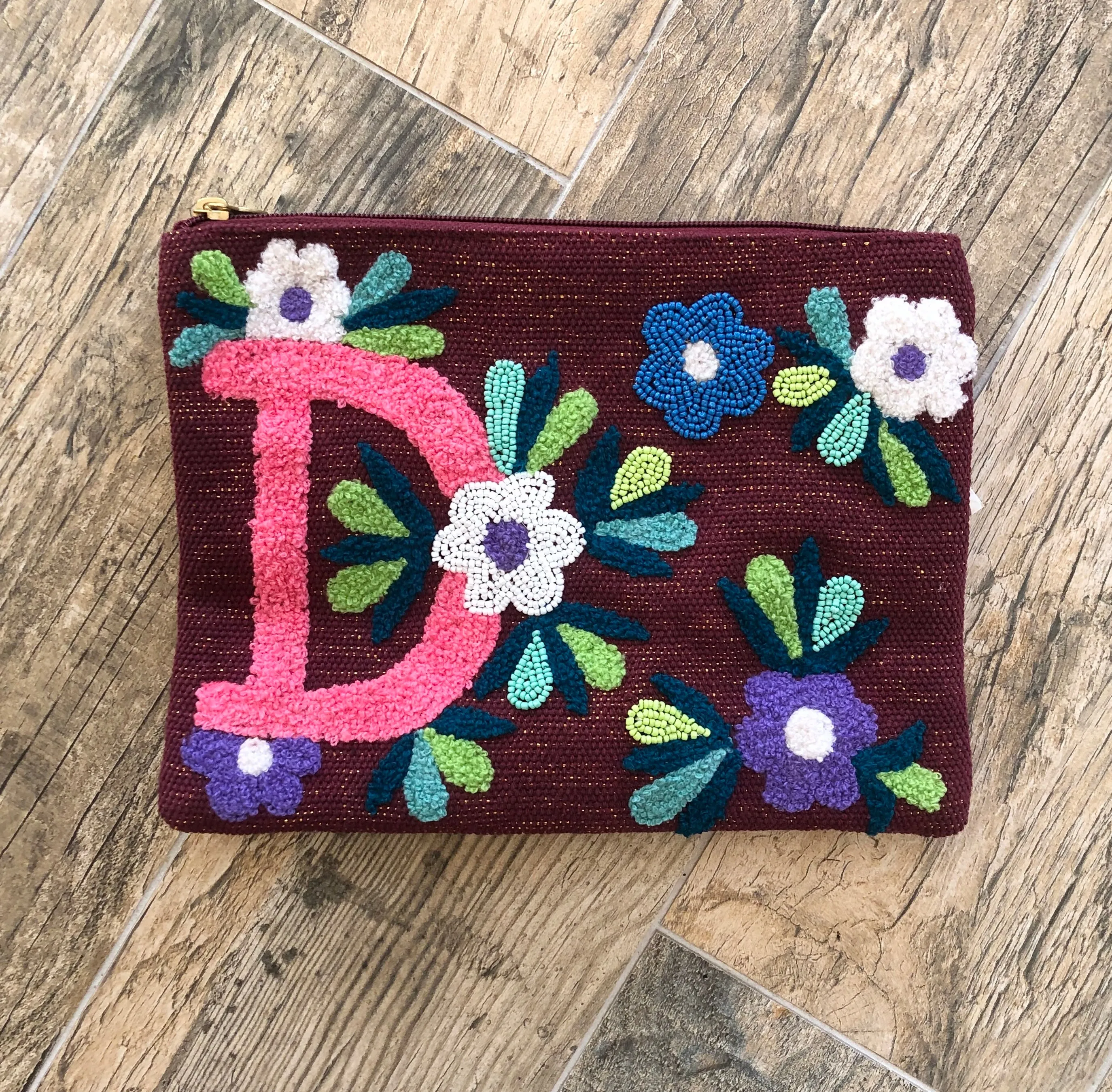 Embroidered Initial Crossbody FINAL SALE