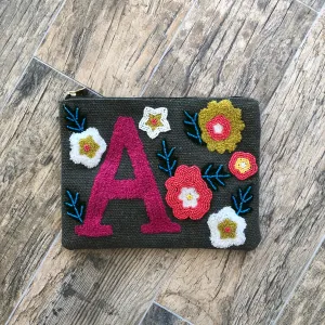 Embroidered Initial Crossbody FINAL SALE