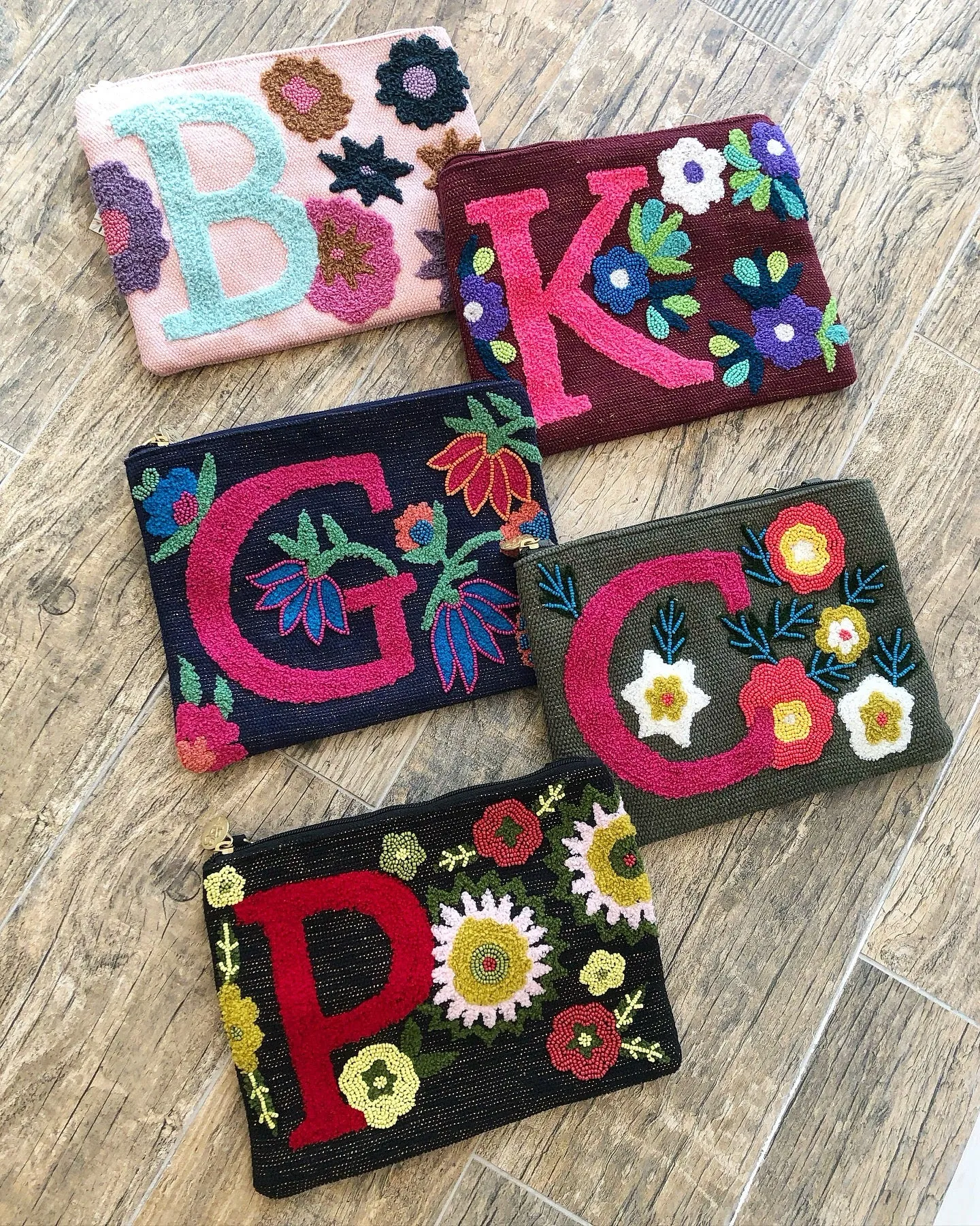 Embroidered Initial Crossbody FINAL SALE
