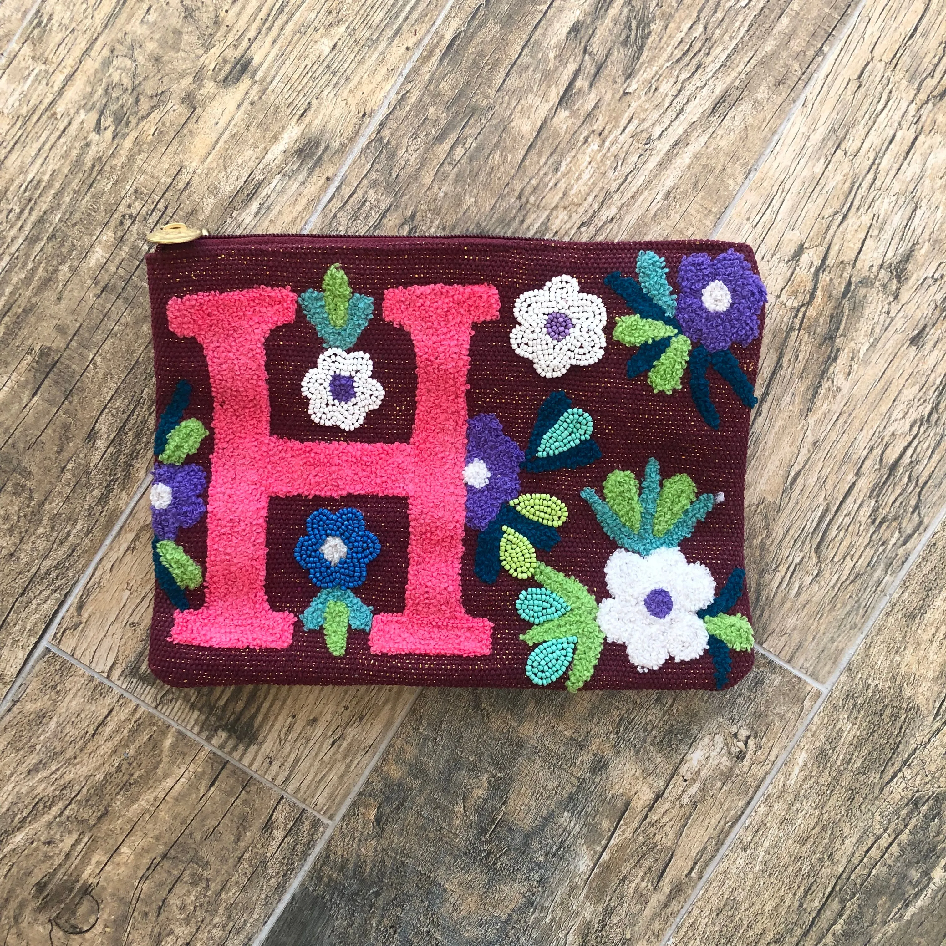 Embroidered Initial Crossbody FINAL SALE