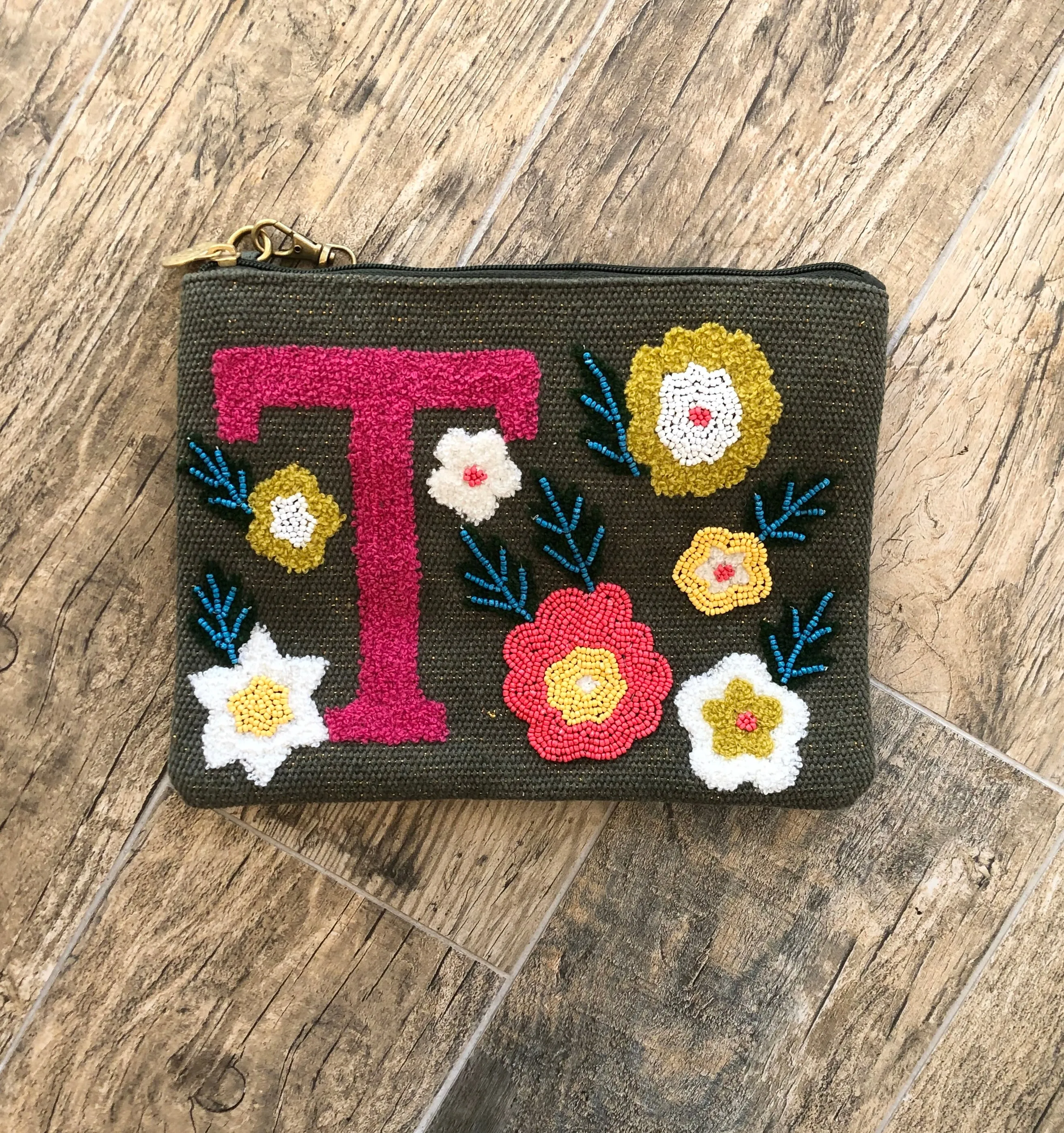 Embroidered Initial Crossbody FINAL SALE