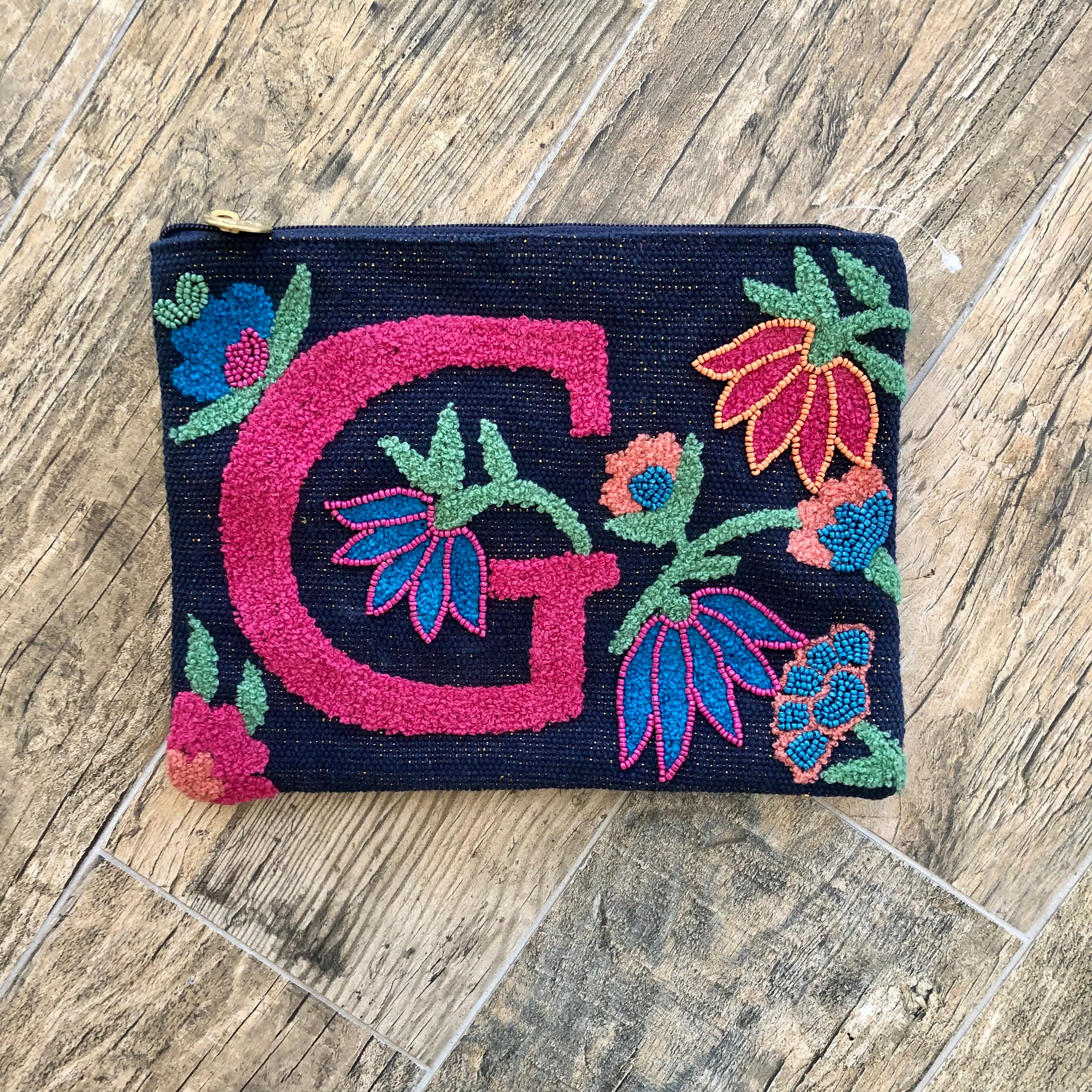 Embroidered Initial Crossbody FINAL SALE