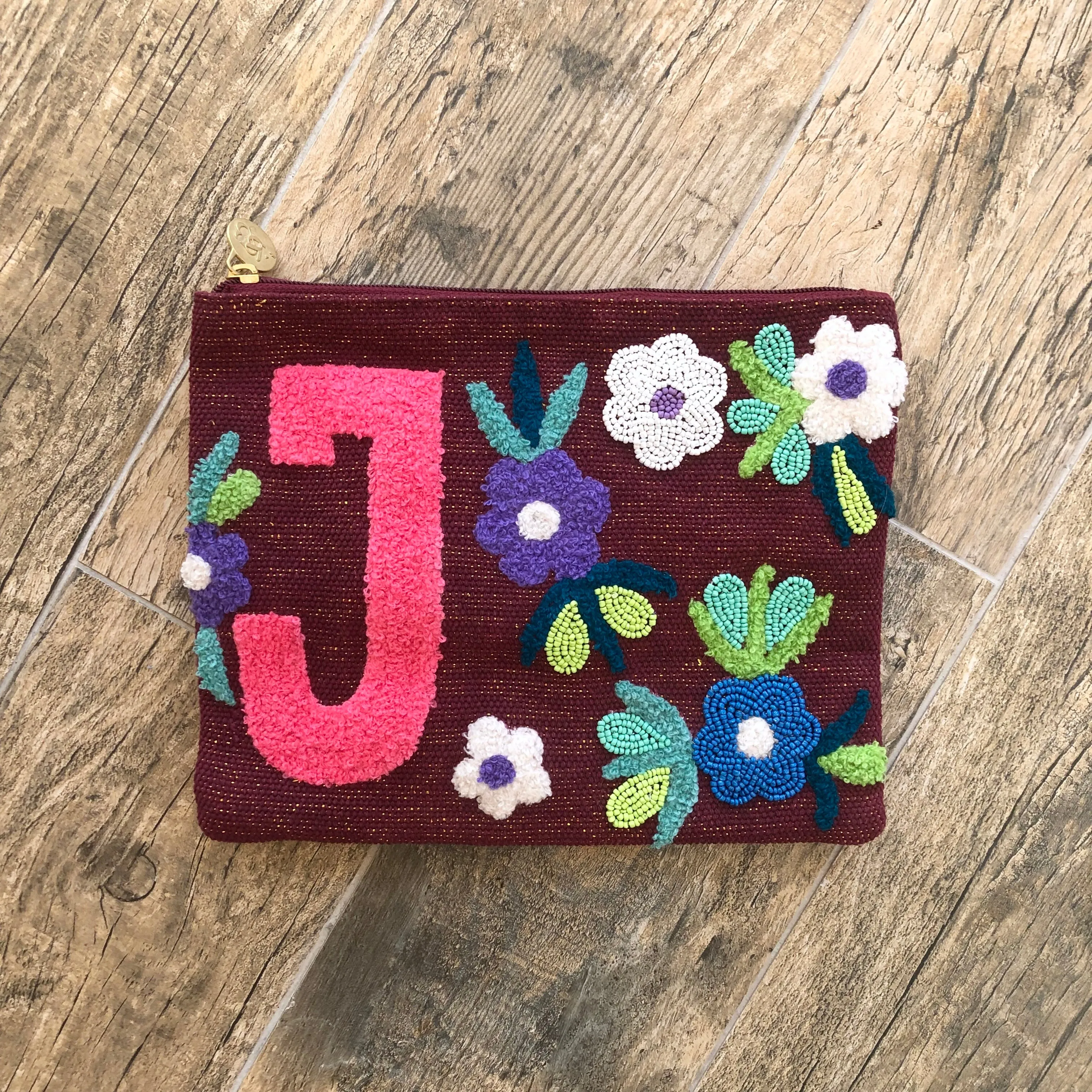 Embroidered Initial Crossbody FINAL SALE