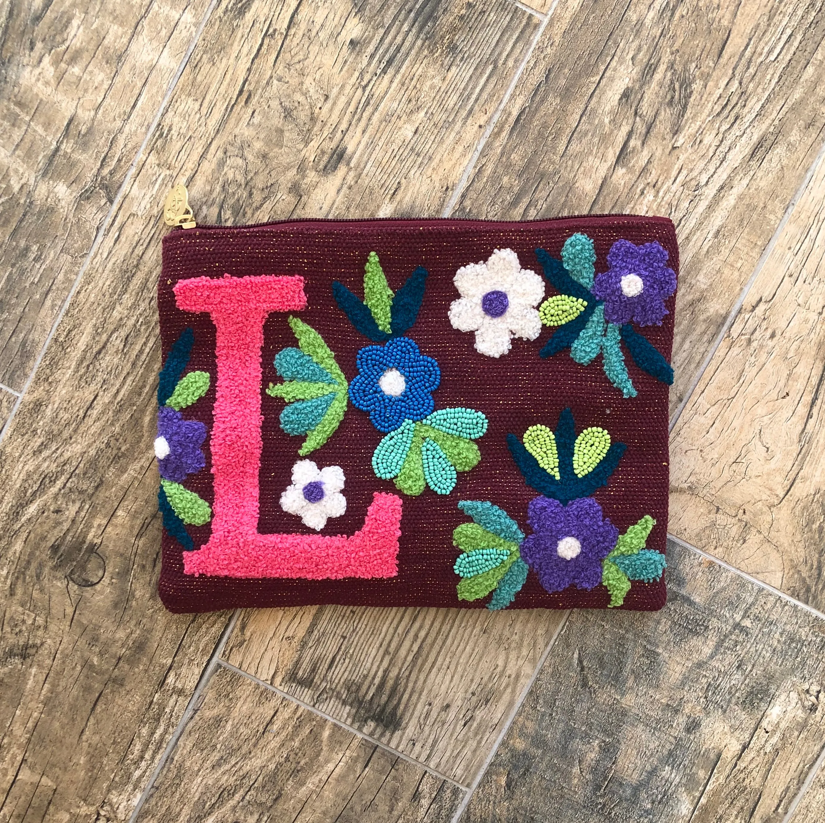 Embroidered Initial Crossbody FINAL SALE
