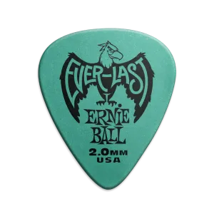 Ernie Ball 1.15 mm Everlast Picks 12 Pack, Teal