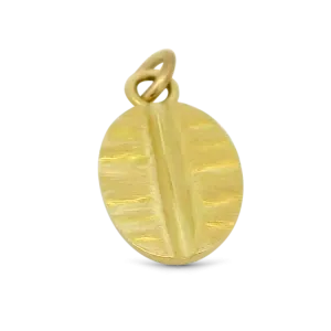 Estate 14k Yellow Gold Coffee Bean Charm