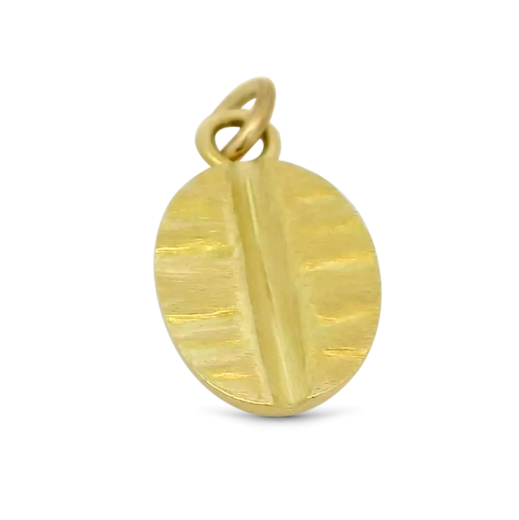 Estate 14k Yellow Gold Coffee Bean Charm