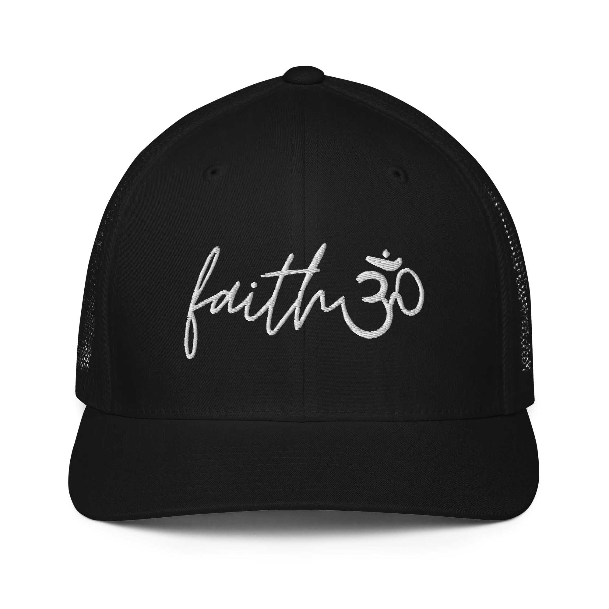 Faith Om - Embroidered Trucker Hat