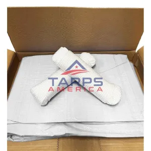 FEMA 20x25 Premium Retardant Disaster Self Help Fire  Tarp Kit (Complies with 2022 FEMA Specifications)