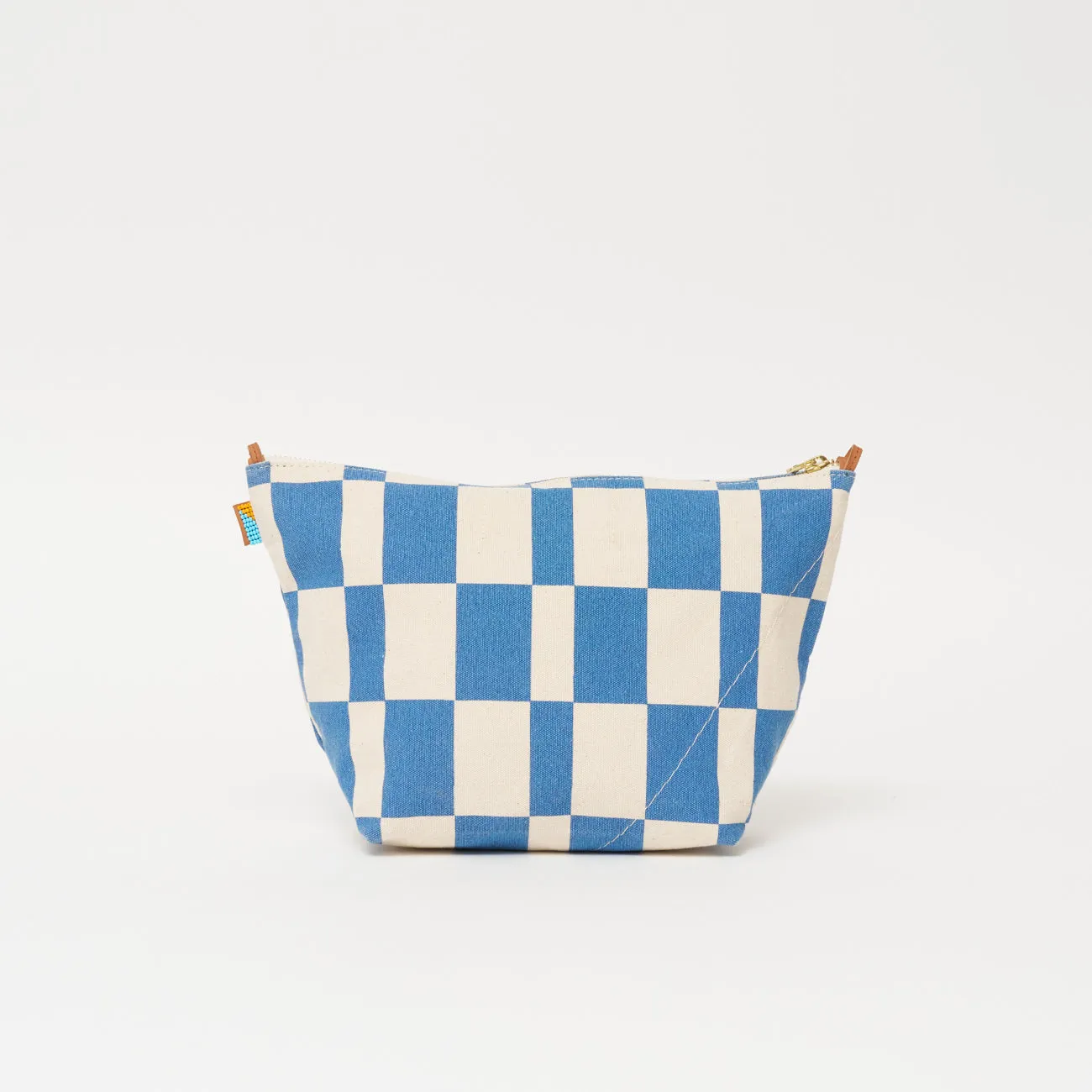 FINAL SALE: XLarge Convertible Pouch - Chambray Checker