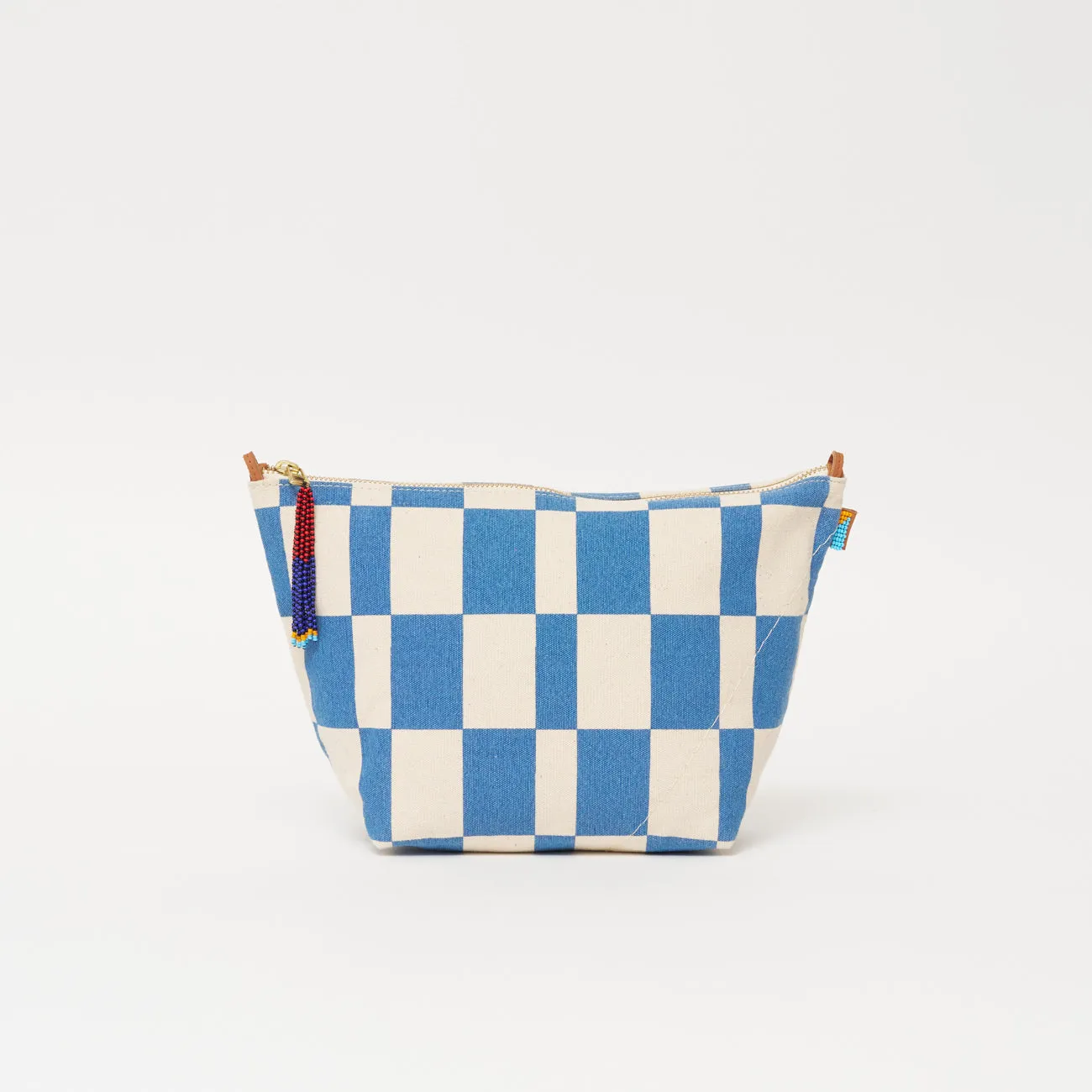 FINAL SALE: XLarge Convertible Pouch - Chambray Checker