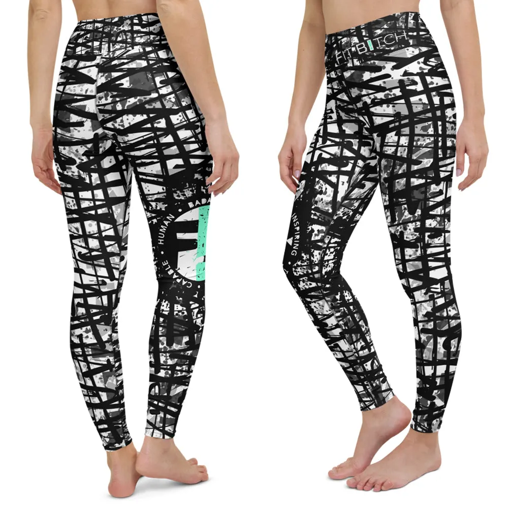 Fit Bitch - Yoga Leggings - Criss Cross
