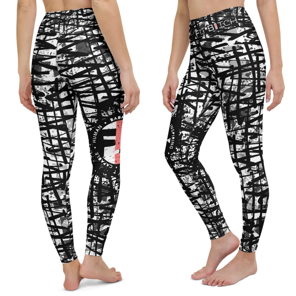 Fit Bitch - Yoga Leggings - Criss Cross