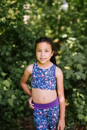 Flamingo Unicorn Jam Sports Bra Crop