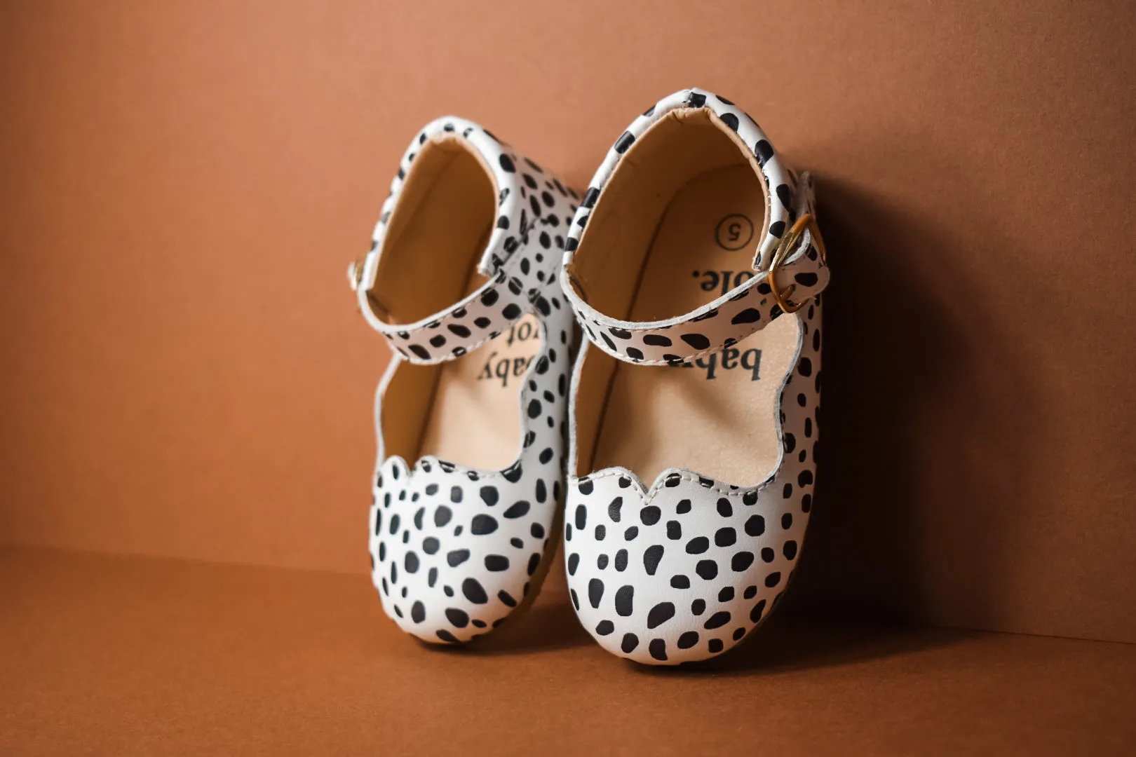 Flora Animal Print Girls Mary Jane Shoes