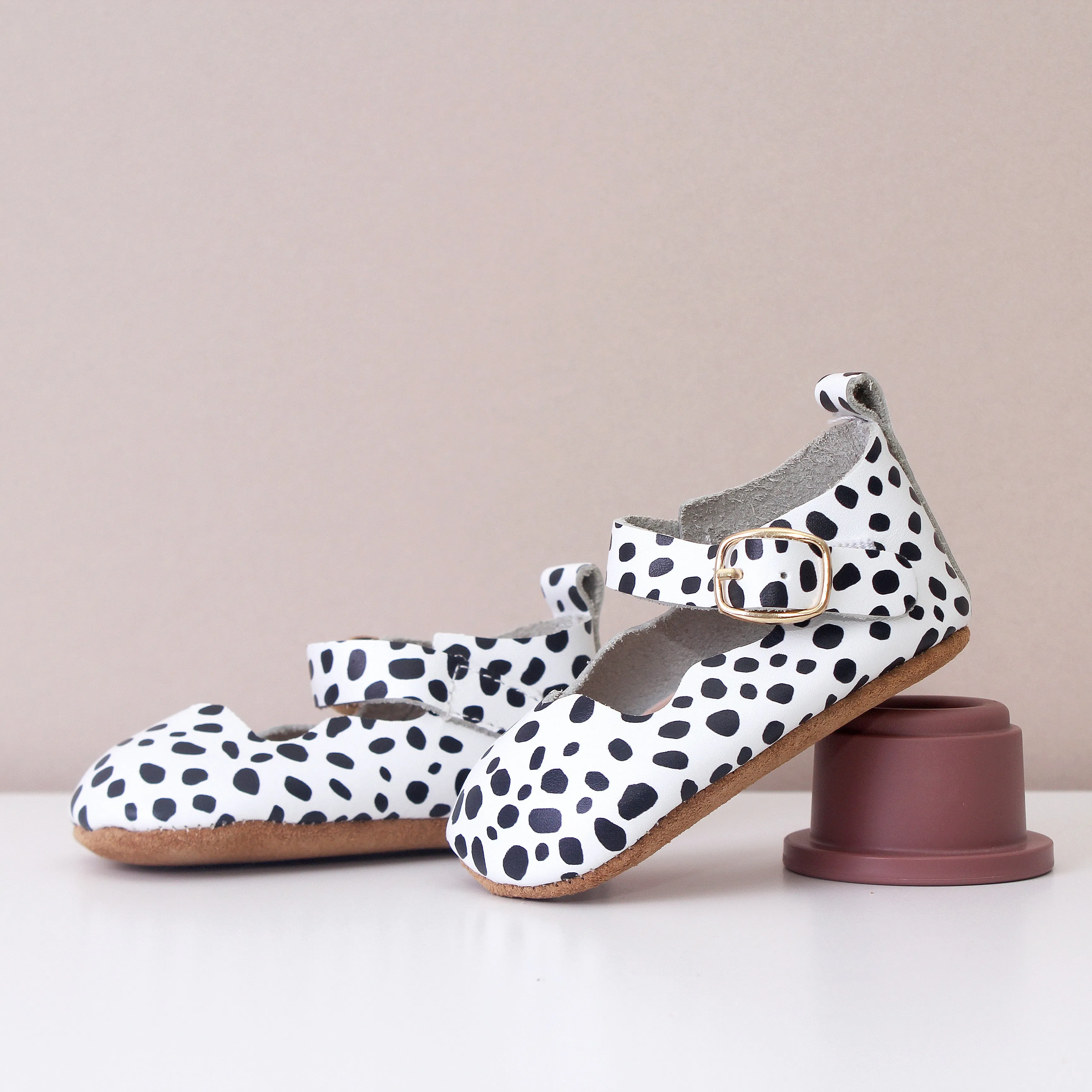 Flora Animal Print Girls Mary Jane Shoes