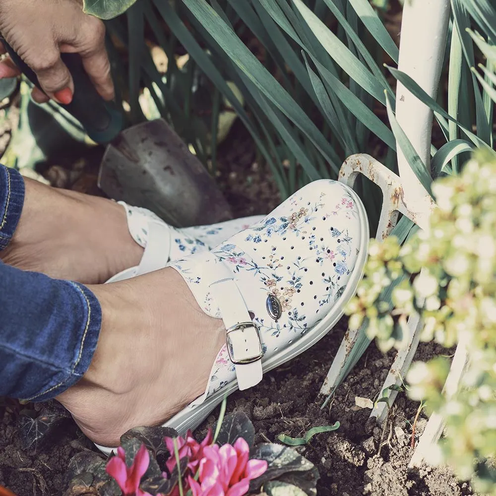 Floral Print Clogs - FLY29028 / 313 800