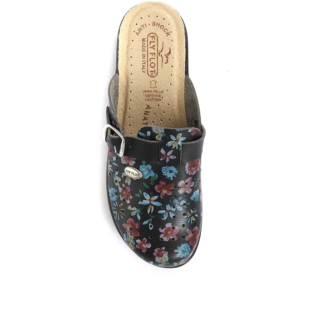 Floral Print Clogs - FLY29028 / 313 800