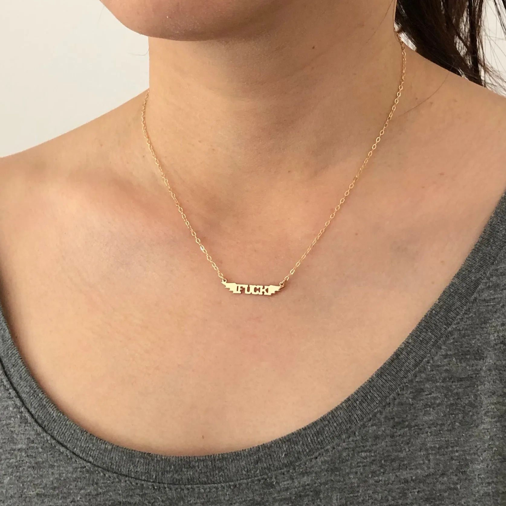 Flying Fuck Necklace