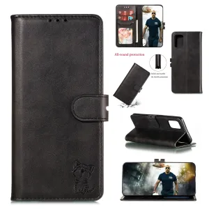 For HUAWEI P40 Pro Mobile Phone Cover PU Leather Front Buckle Smart Shell Anti-fall Phone Case 1 black