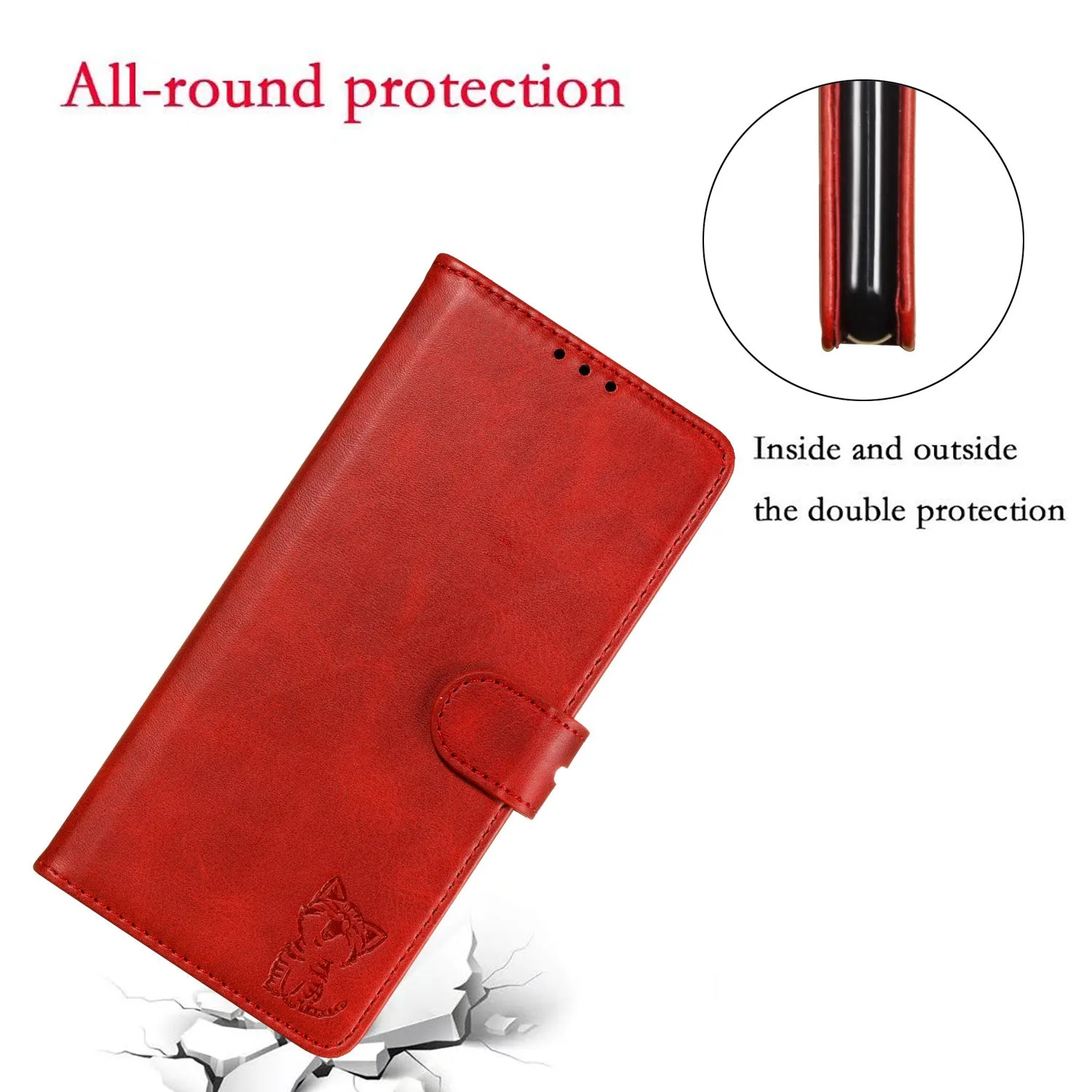 For HUAWEI P40 Pro Mobile Phone Cover PU Leather Front Buckle Smart Shell Anti-fall Phone Case 1 black