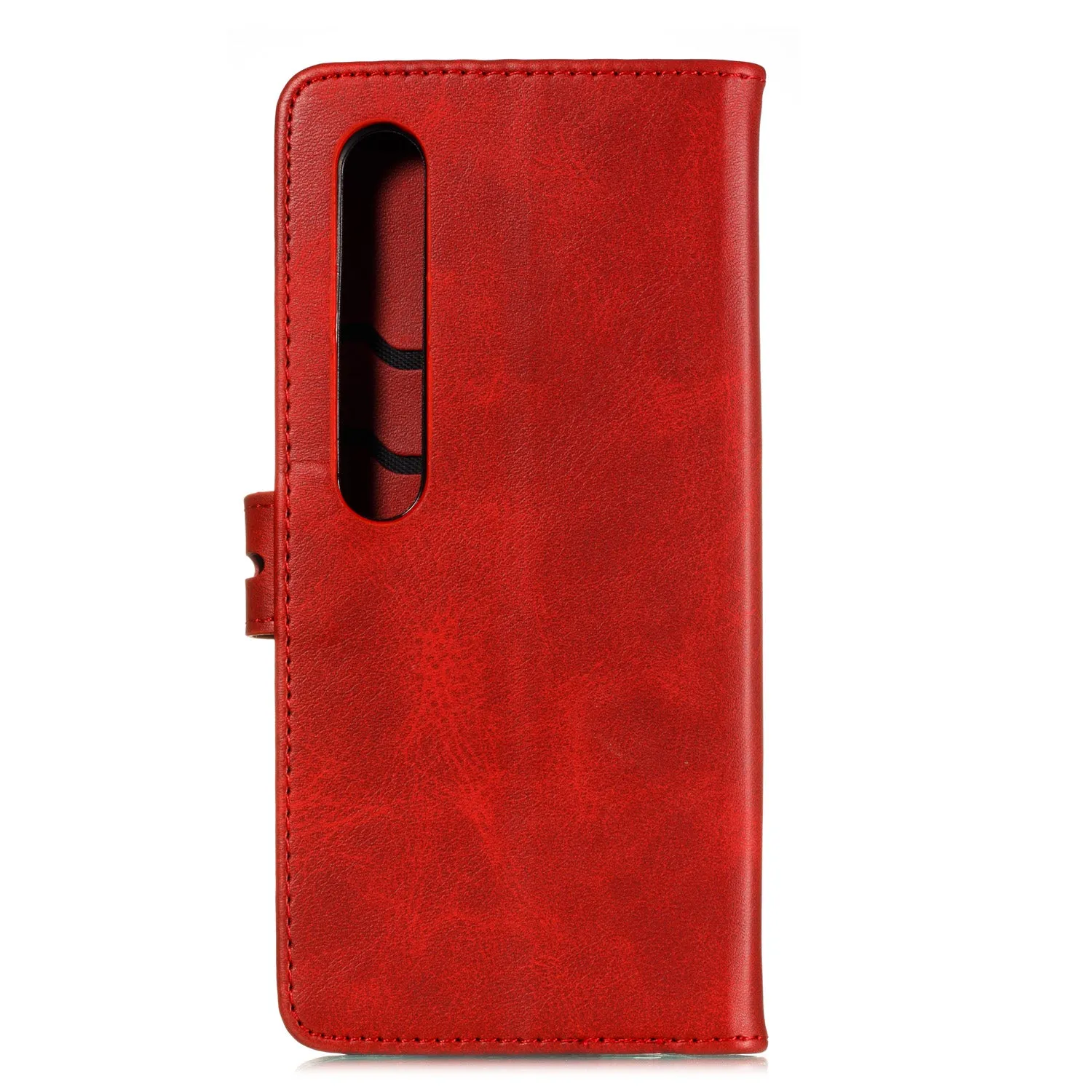 For XiaoMI 10 Pro Mobile Phone Cover PU Leather Front Buckle Smart Shell Anti-fall Phone Case 3 blue