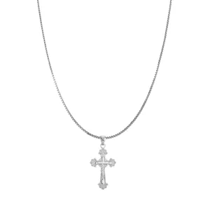FRANCESCA CROSS NECKLACE SILVER
