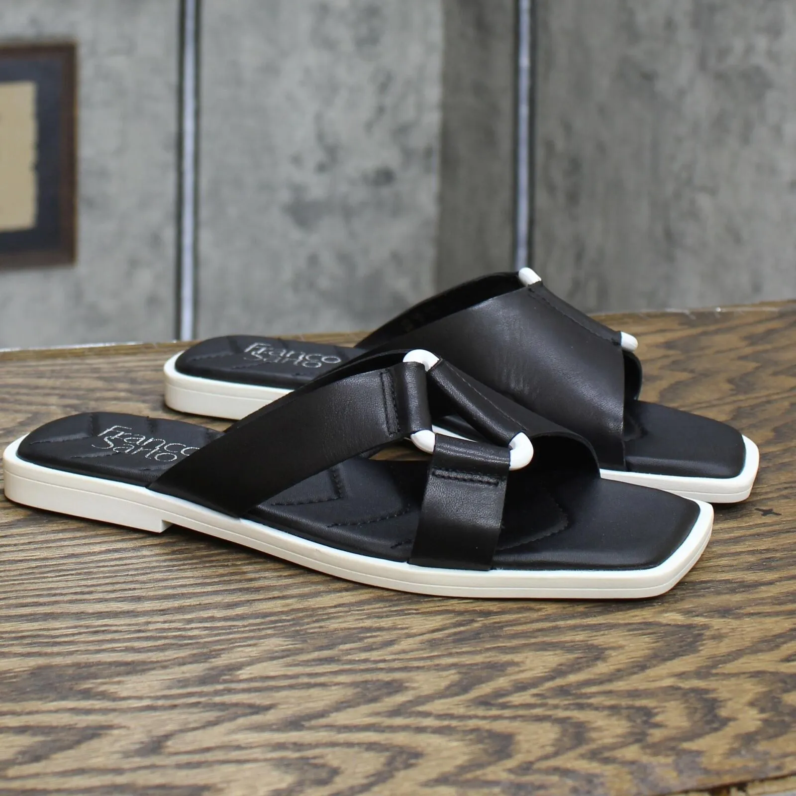 Franco Sarto Womens Molana Leather Sandal