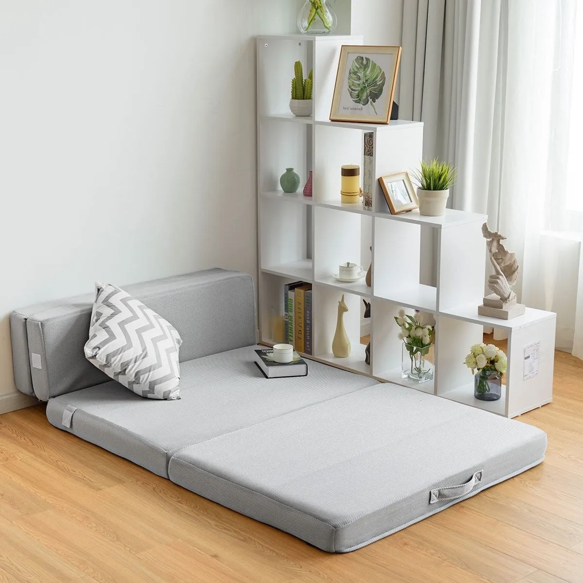 Full XL size 4-inch Thick Folding Sleeper Sofa Mattress Guest Bed