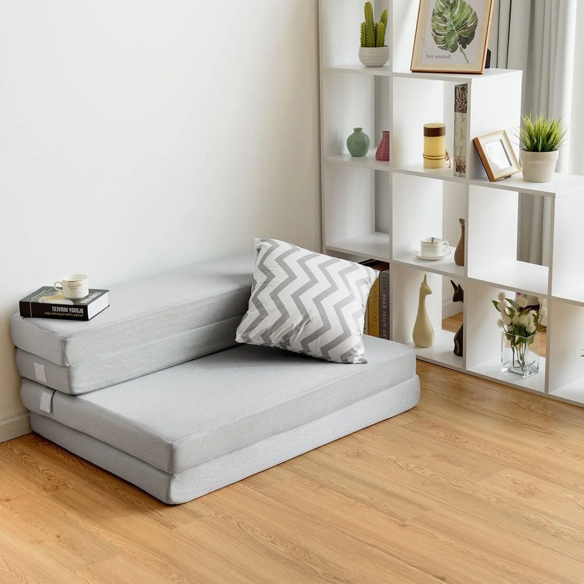 Full XL size 4-inch Thick Folding Sleeper Sofa Mattress Guest Bed