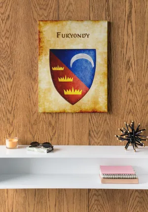 Furyondy Heraldry of Greyhawk Anna Meyer Cartography Canvas Art Print